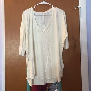 Express 3/4 sleeve relaxed tee